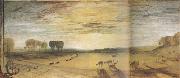 Joseph Mallord William Turner Petworth Park.Tillington Church in the distance.Ca (mk31) Germany oil painting artist